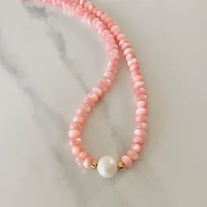 Mother of Pearl Necklace - Pinkie