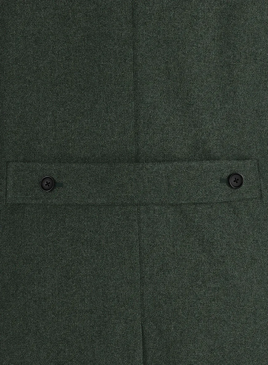 Musto Green Heavy Tweed Overcoat