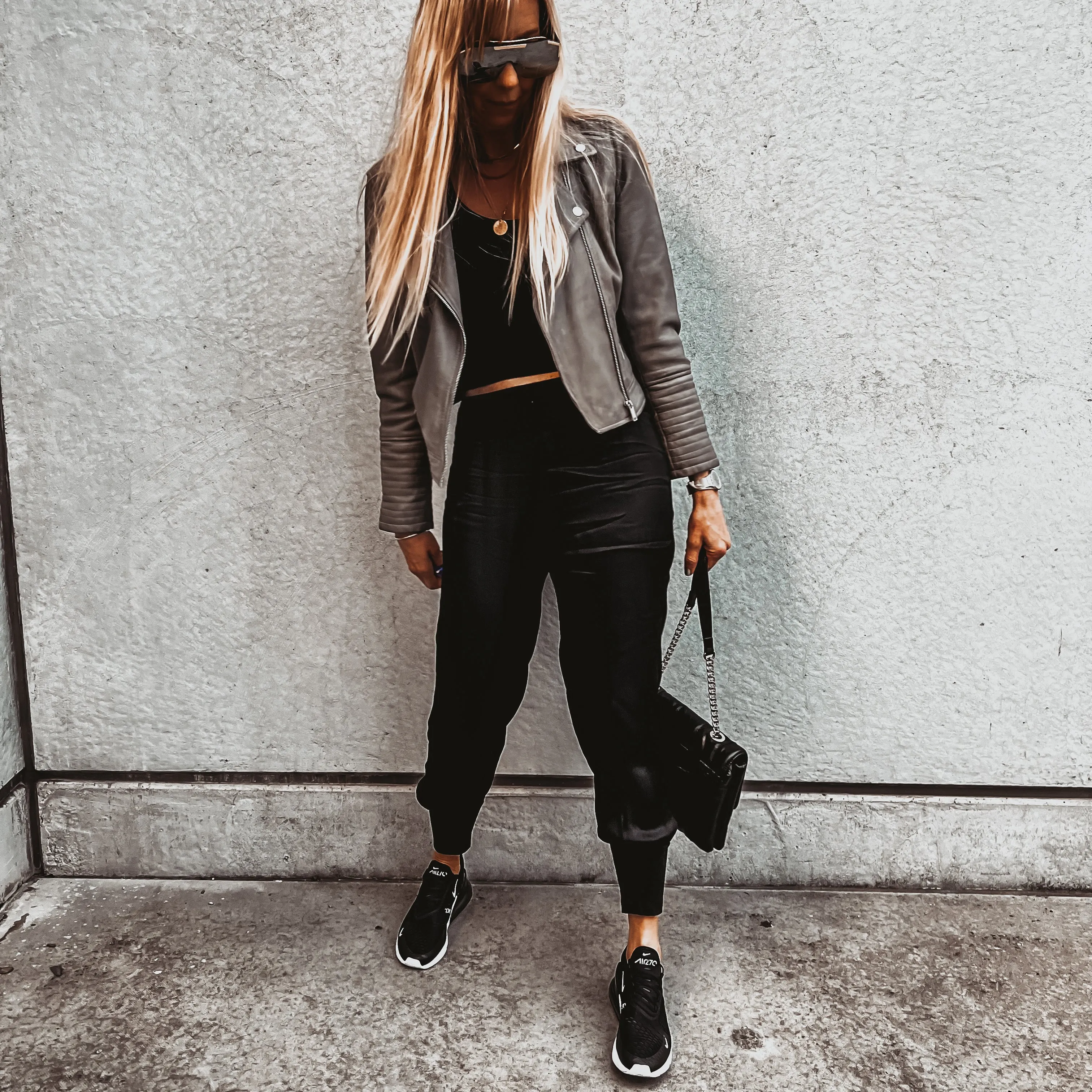 Napoli BLACK satin harem joggers *NEW*