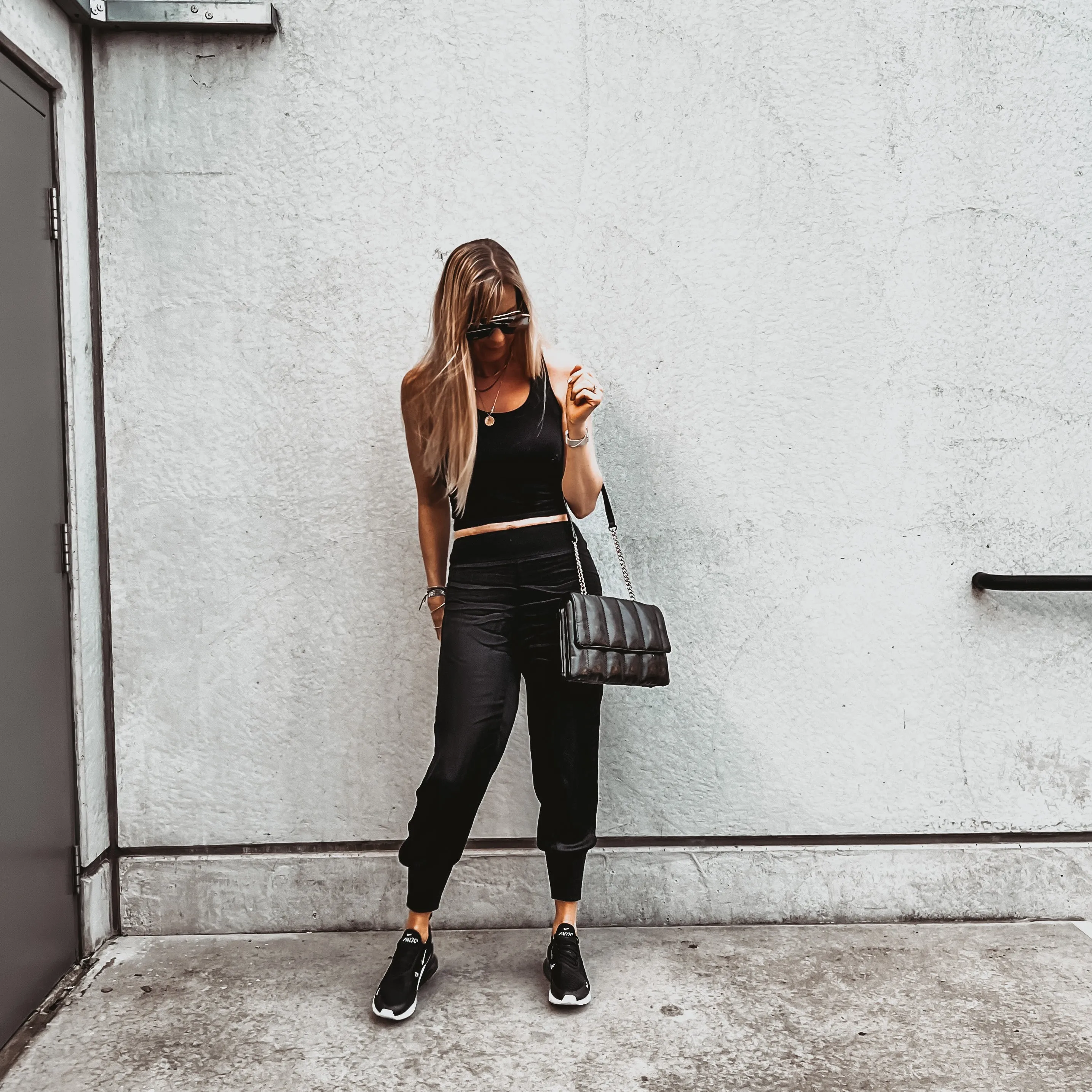 Napoli BLACK satin harem joggers *NEW*