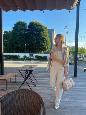 OUTERKNOWN VOYAGE CORDUROY OVERALL(OFF WHITE)