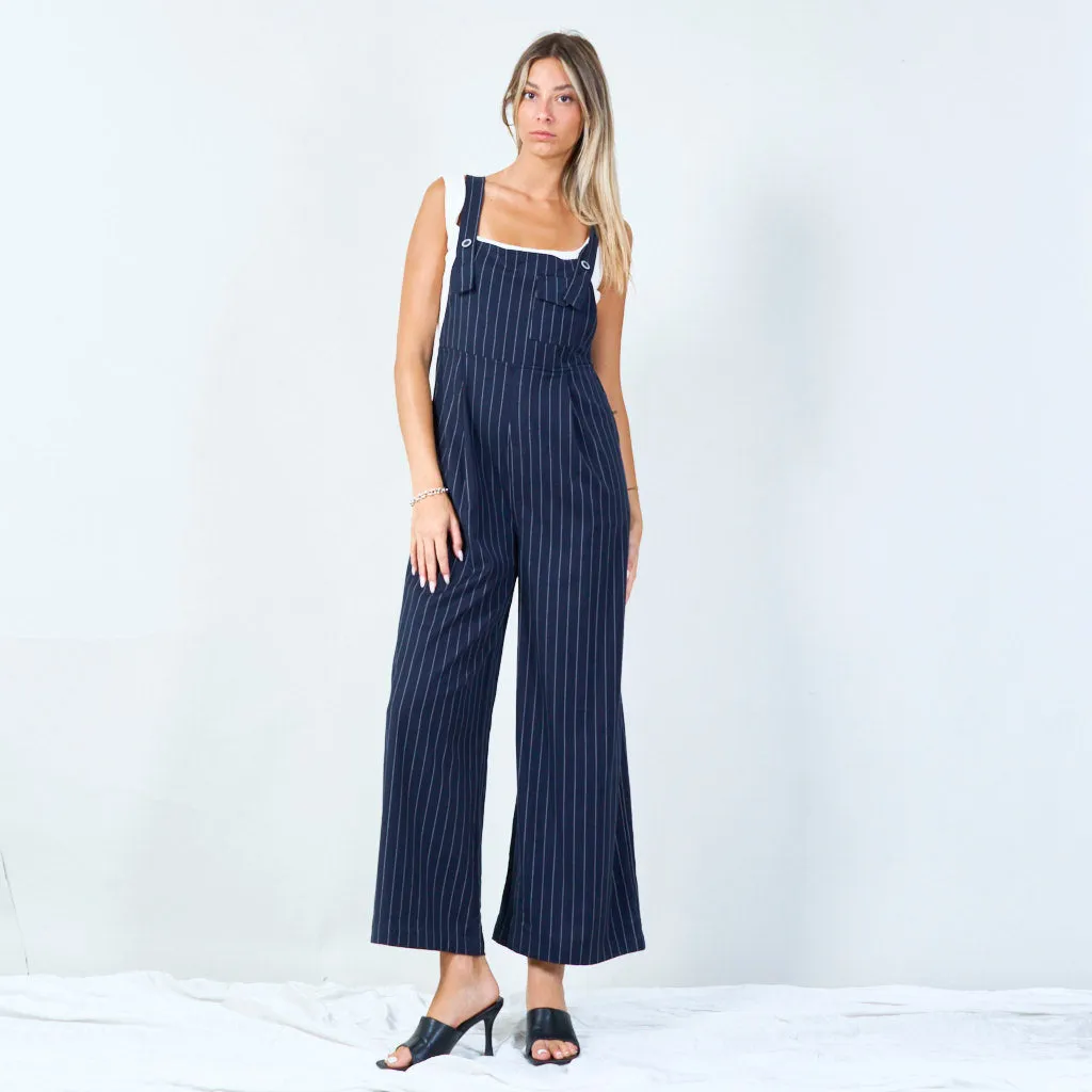 Pinstripe overall jumpsuit wholesale