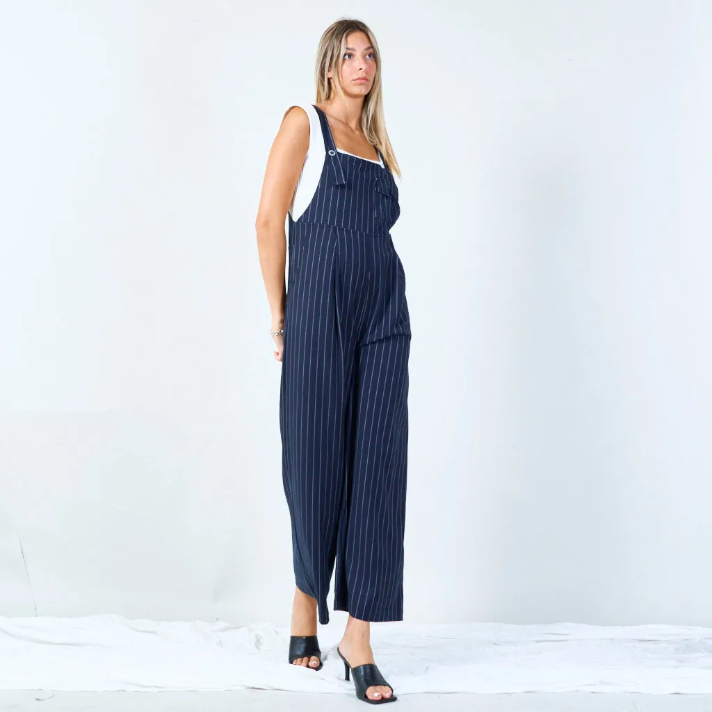 Pinstripe overall jumpsuit wholesale