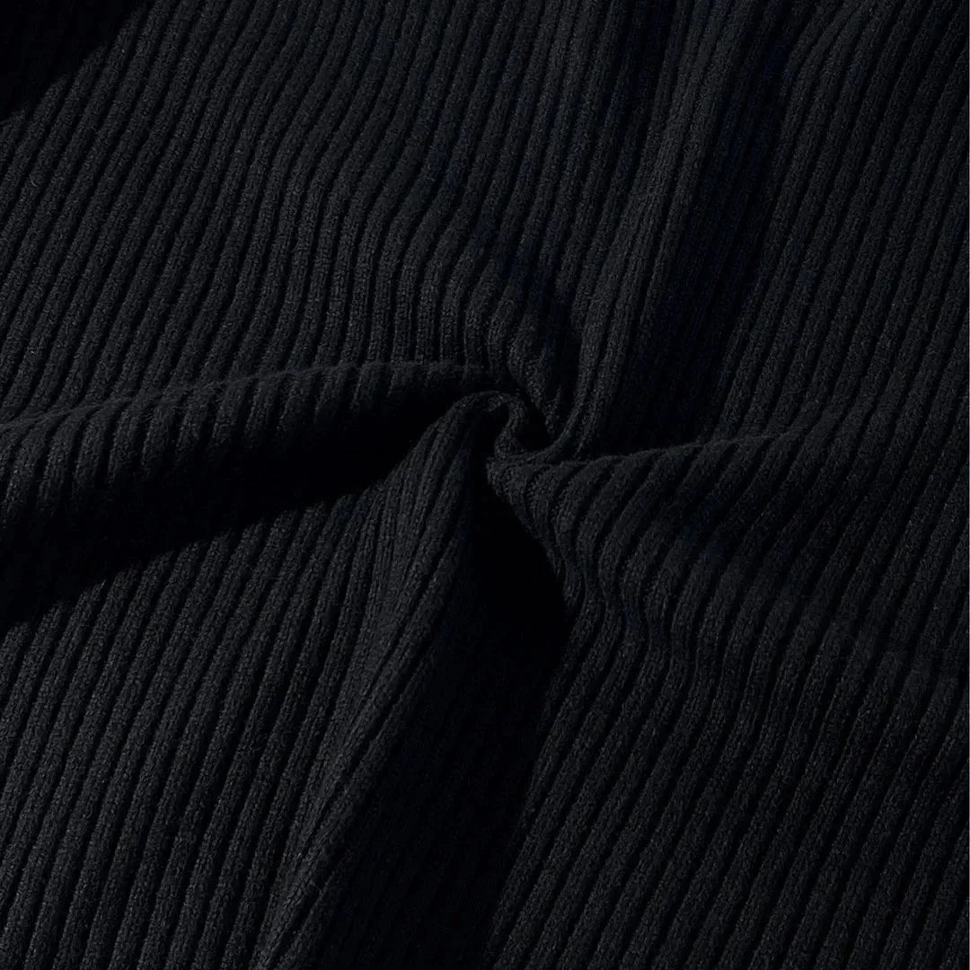 Pre Order:  Contrast Overstitch Turtleneck Wool Sweater
