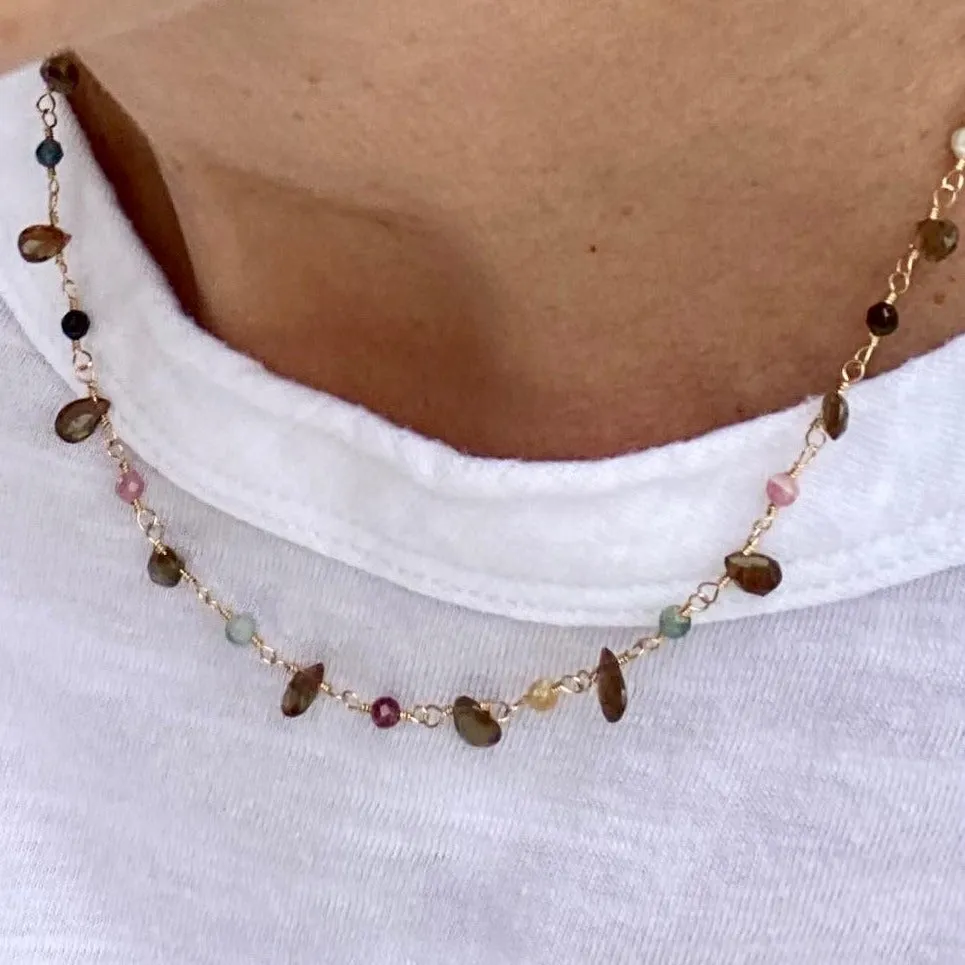 Quartz Pendant Necklace - Smoky