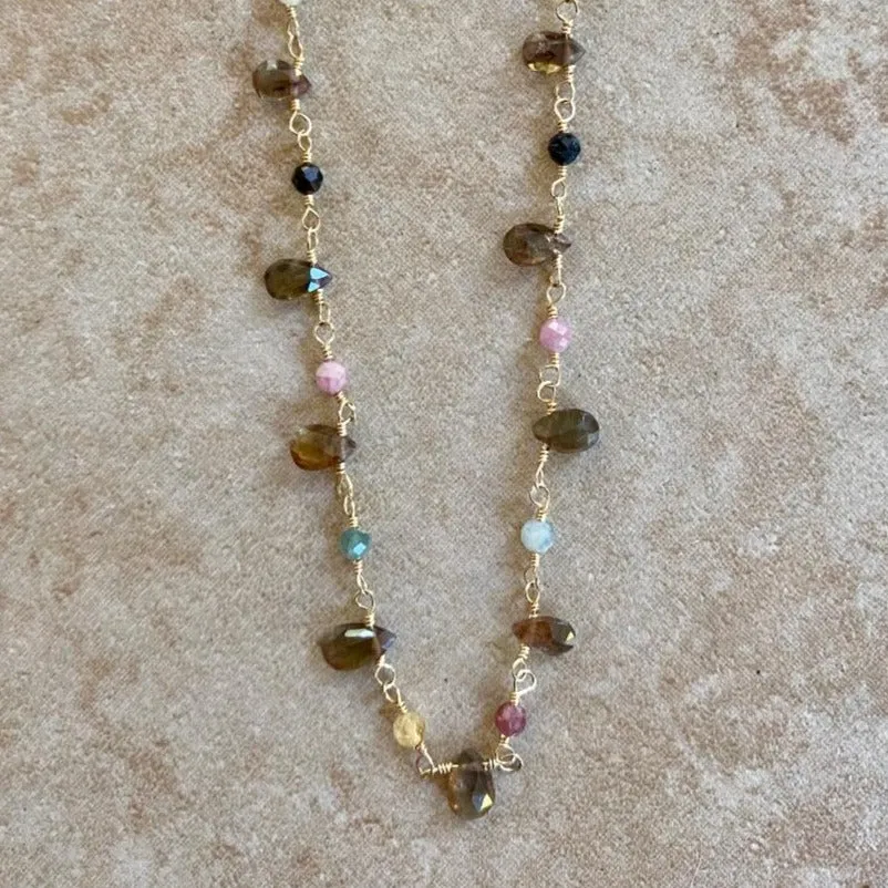 Quartz Pendant Necklace - Smoky