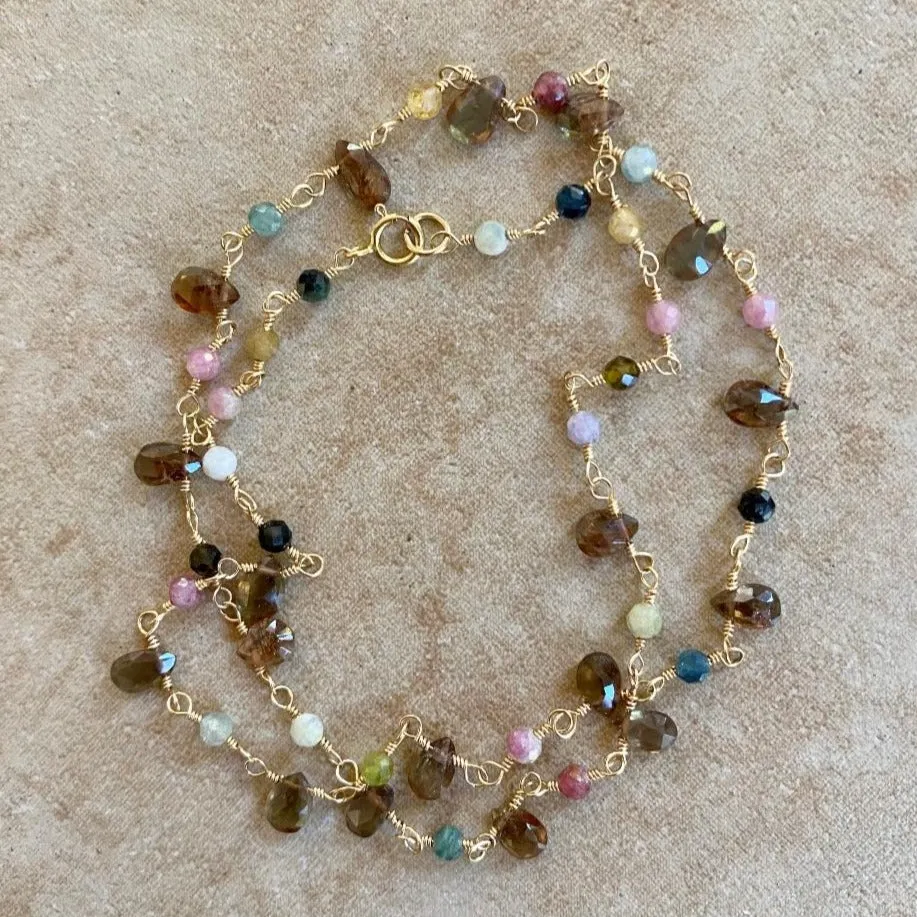 Quartz Pendant Necklace - Smoky