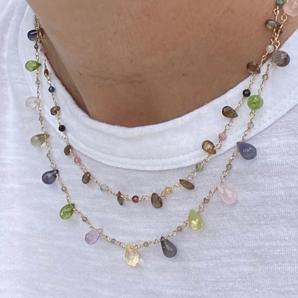 Quartz Pendant Necklace - Smoky