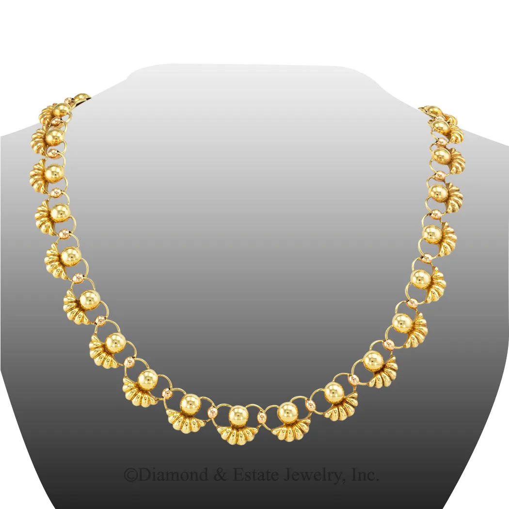 Retro Gold Link Necklace