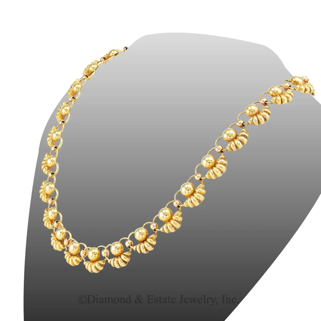 Retro Gold Link Necklace