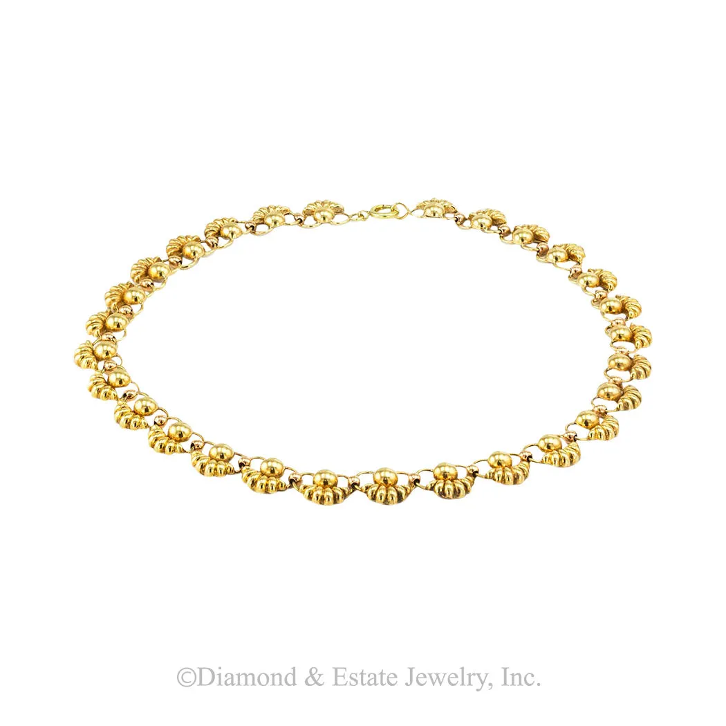 Retro Gold Link Necklace