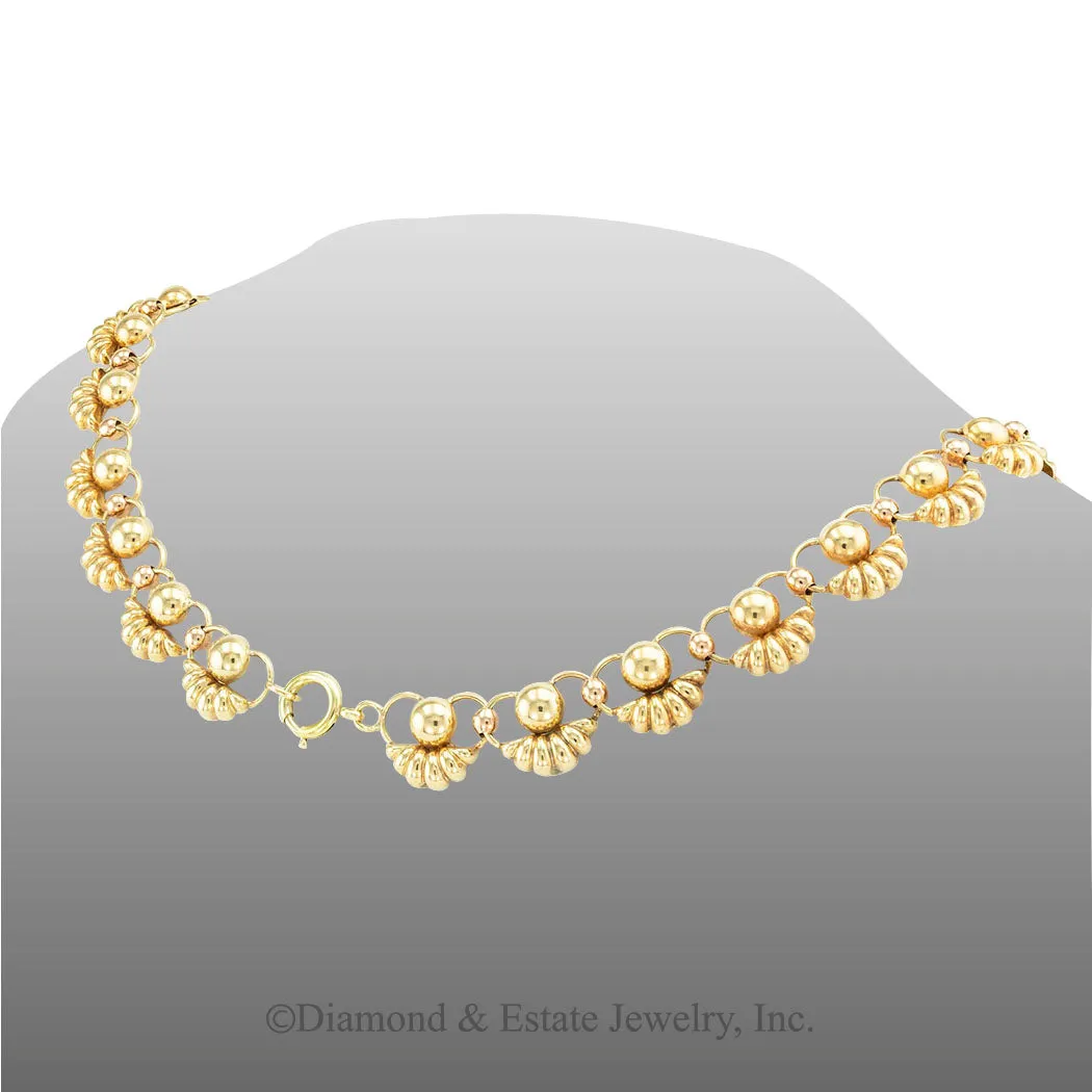 Retro Gold Link Necklace