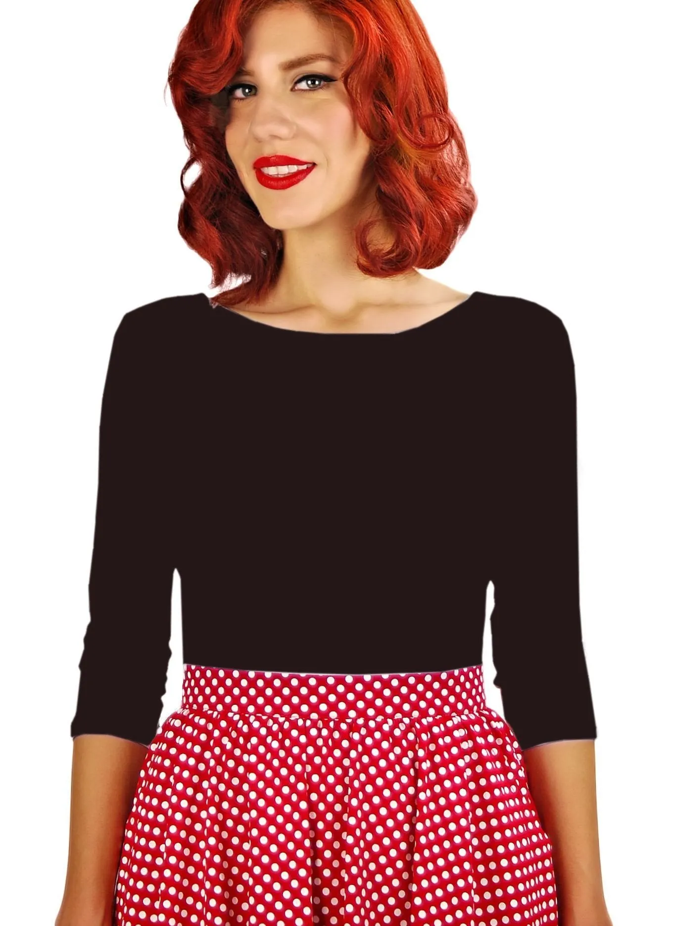 Retro Hop Cross Back 3/4 SleeveTop