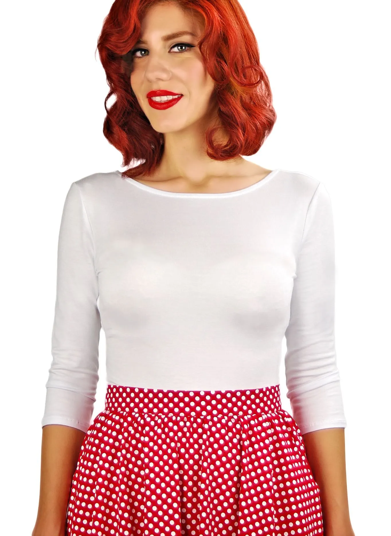 Retro Hop Cross Back 3/4 SleeveTop