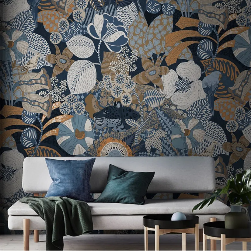 Retro Jungle Wall Mural