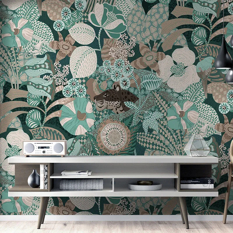Retro Jungle Wall Mural