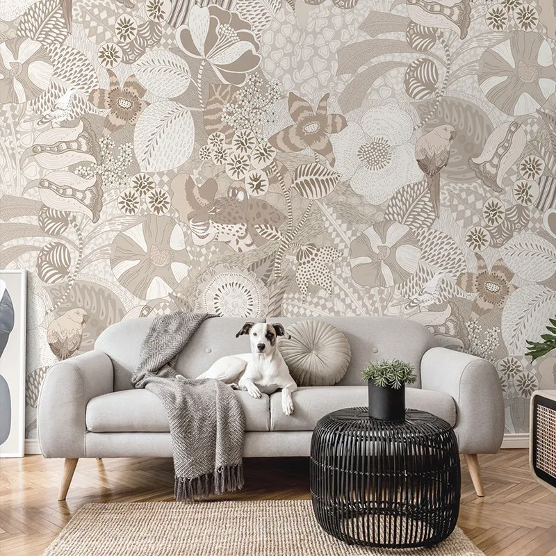Retro Jungle Wall Mural