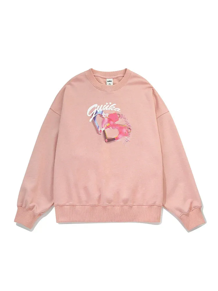 Retro Sweet Sweatshirt Logo Pinky Over