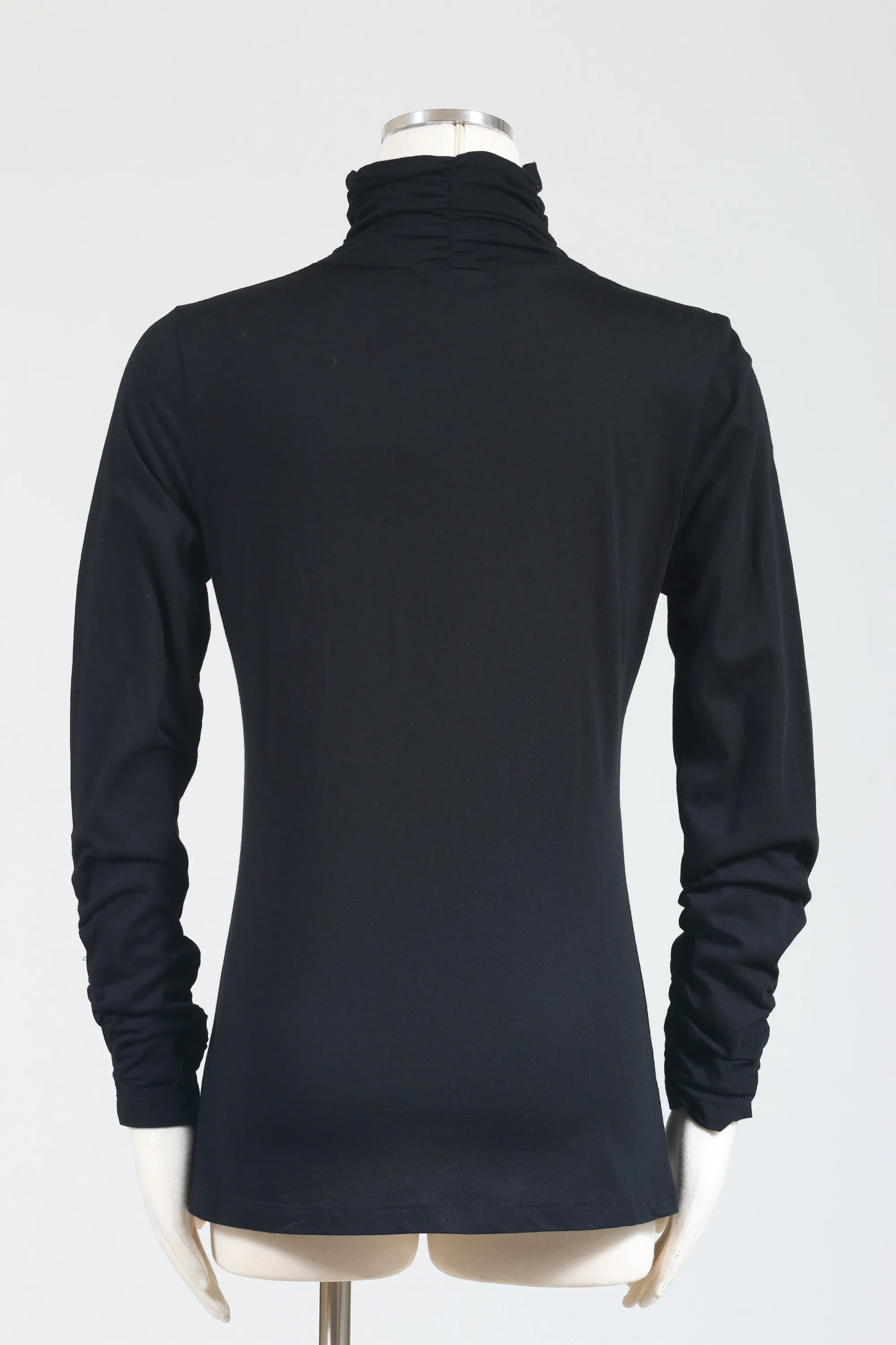 Ruched Turtleneck