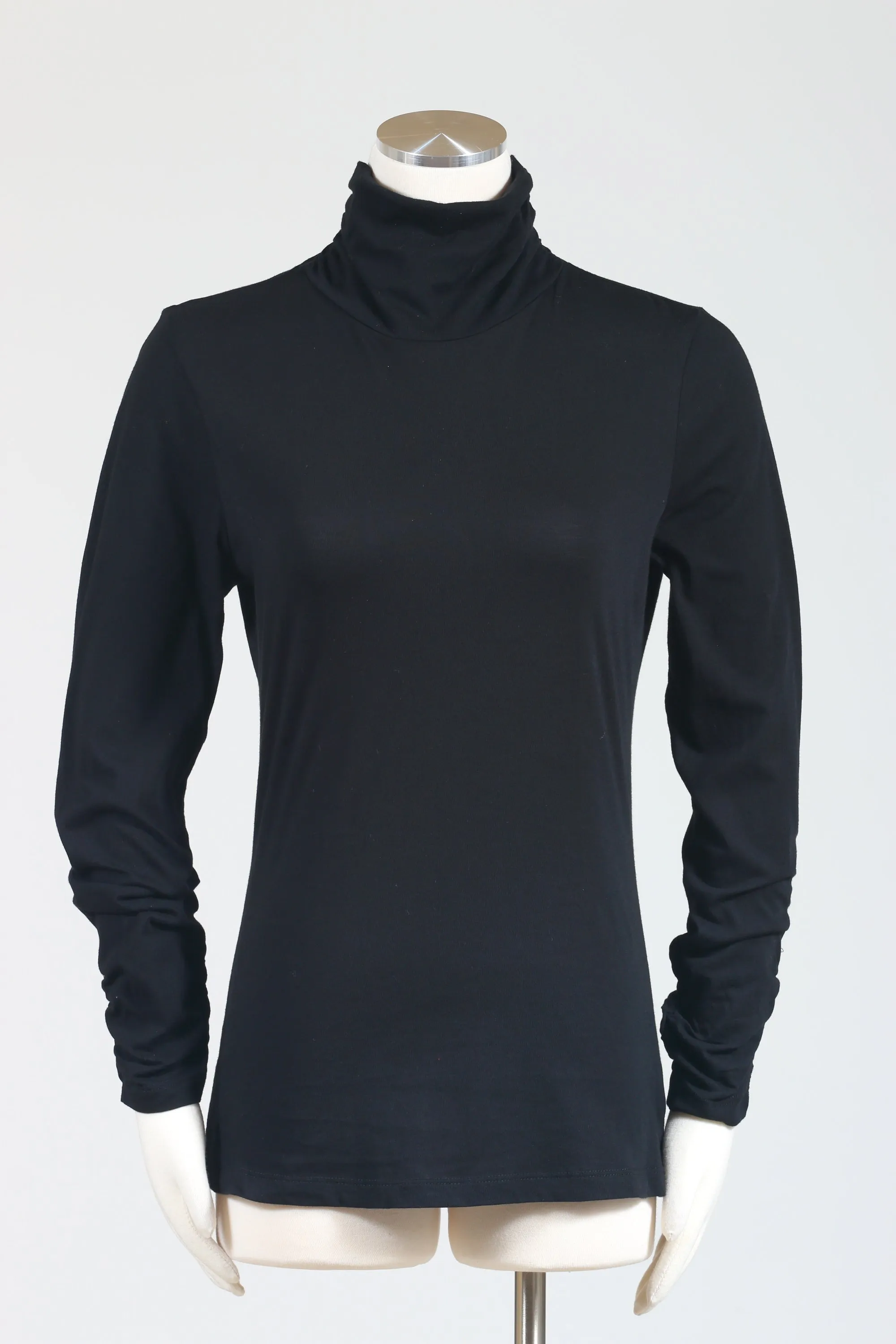 Ruched Turtleneck