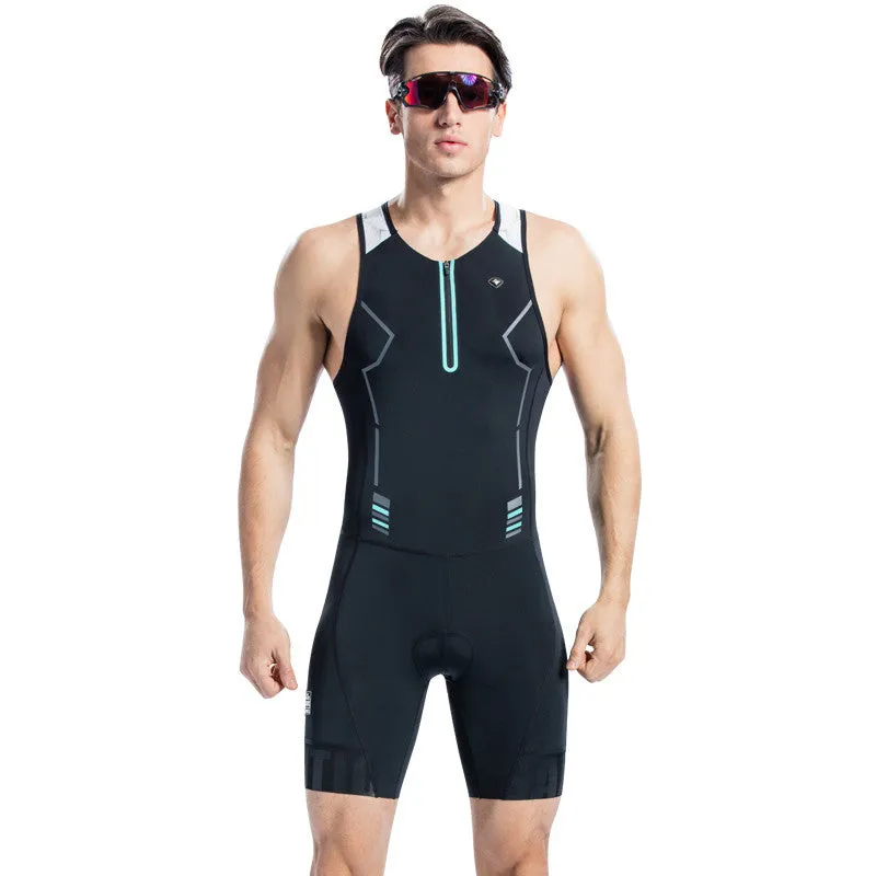 Santic Andean Black Men Triathlon Overall Sleeveless