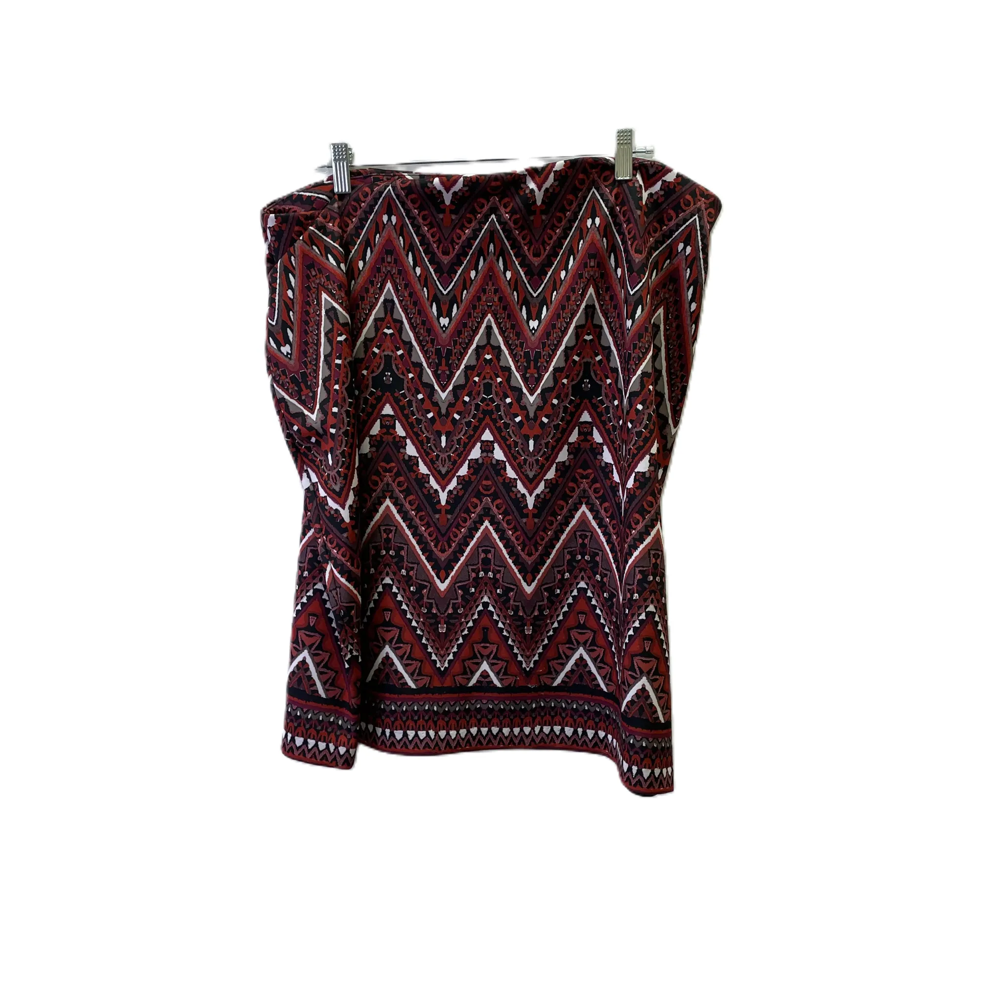 Skirt Midi By Cme In Red & White, Size: 2x