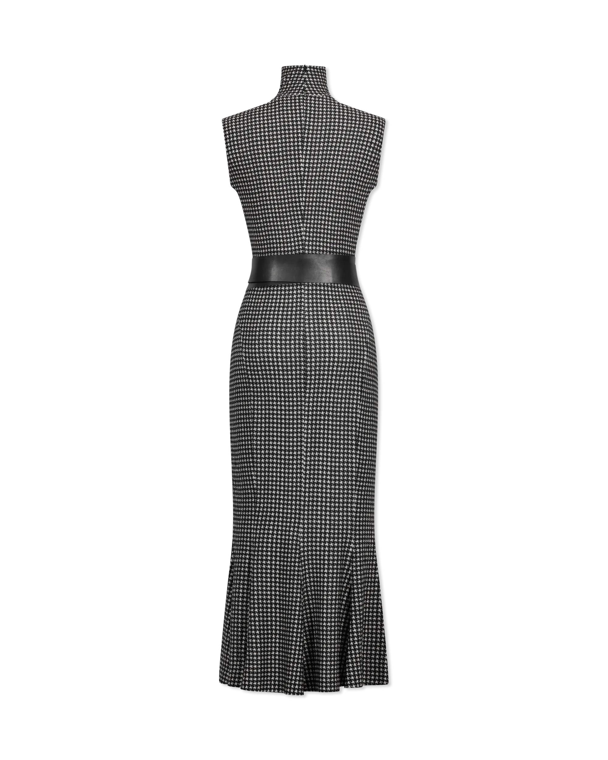 Sleeveless Turtle Fishtail To Midcalf Dress