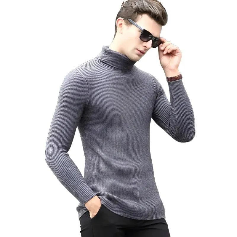 Solid Color Long Sleeve Turtleneck
