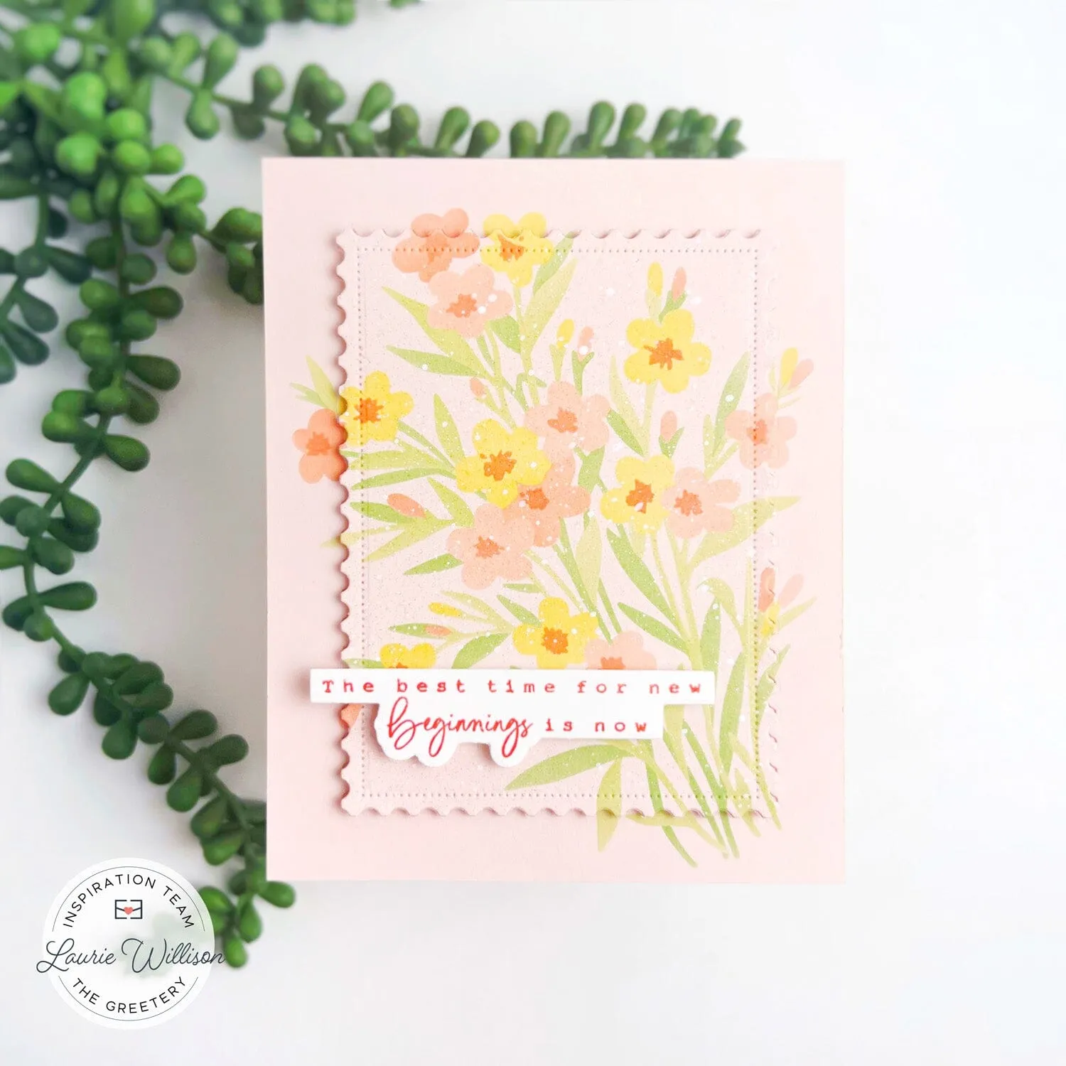 Spring Meadow Stencil