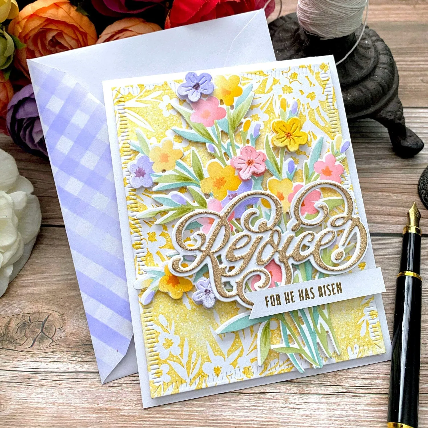 Spring Meadow Stencil