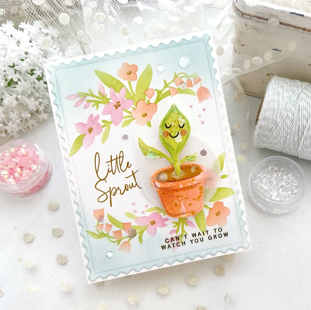 Spring Sprays Stencil