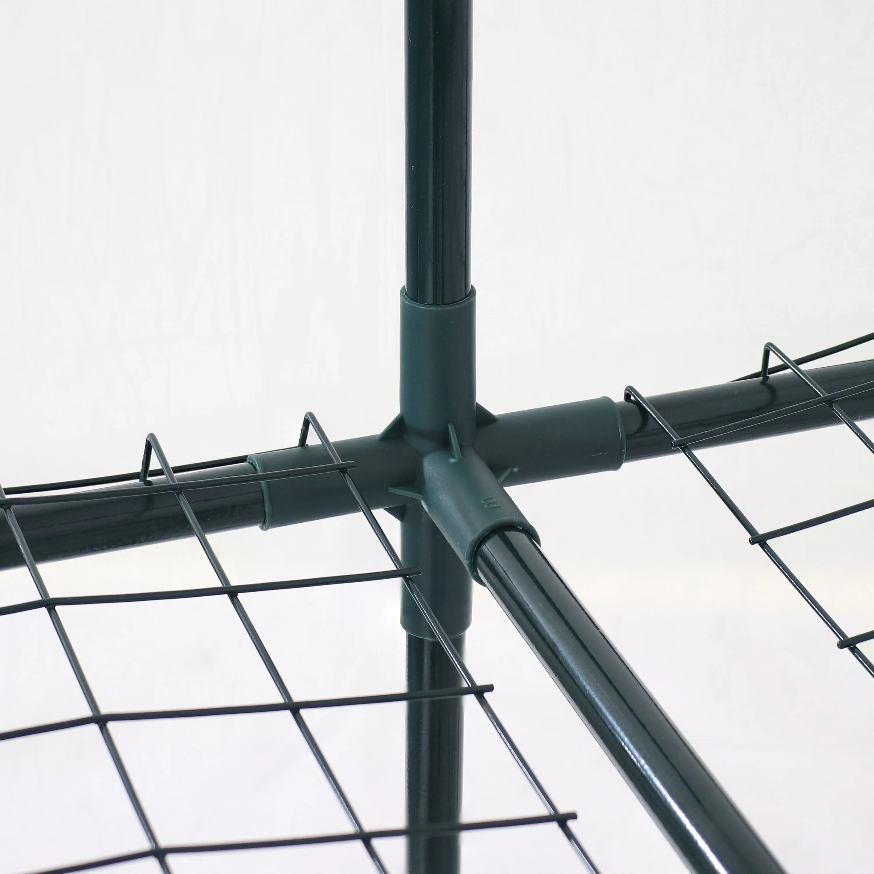 Sunnydaze Grandeur Walk-In Greenhouse with 4 Shelves for Outdoors - Clear