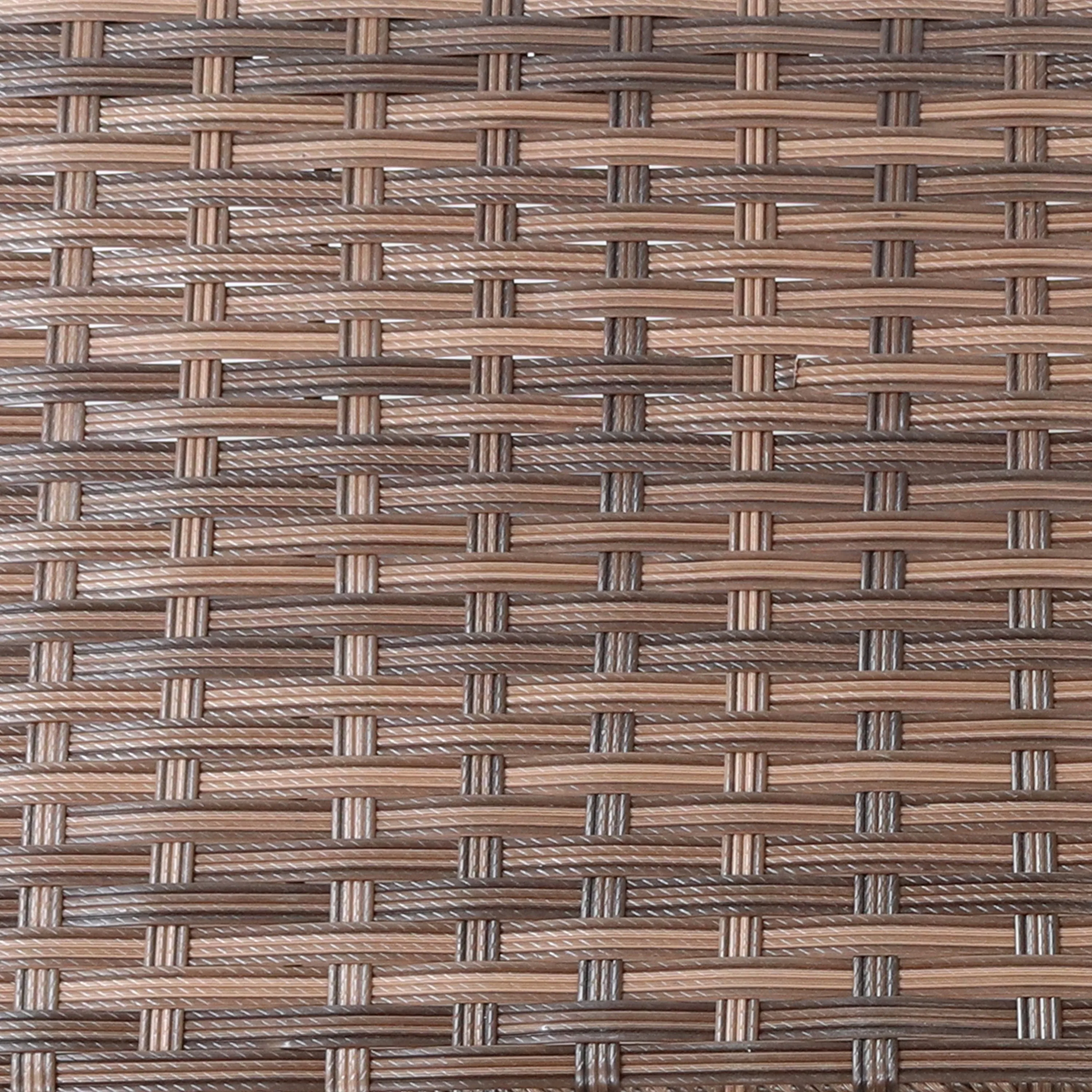 Sunnydaze Polyrattan Square Indoor Planters - 1 Large/1 Small Planter