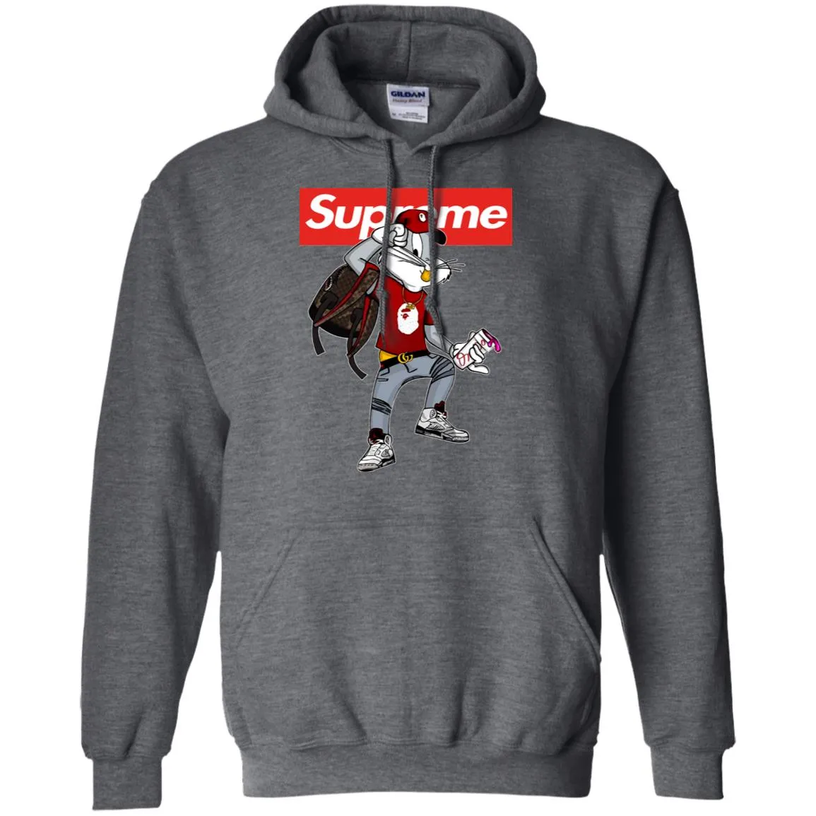 Supreme Rabbit Shirt Pullover Hoodie Sweatshirt