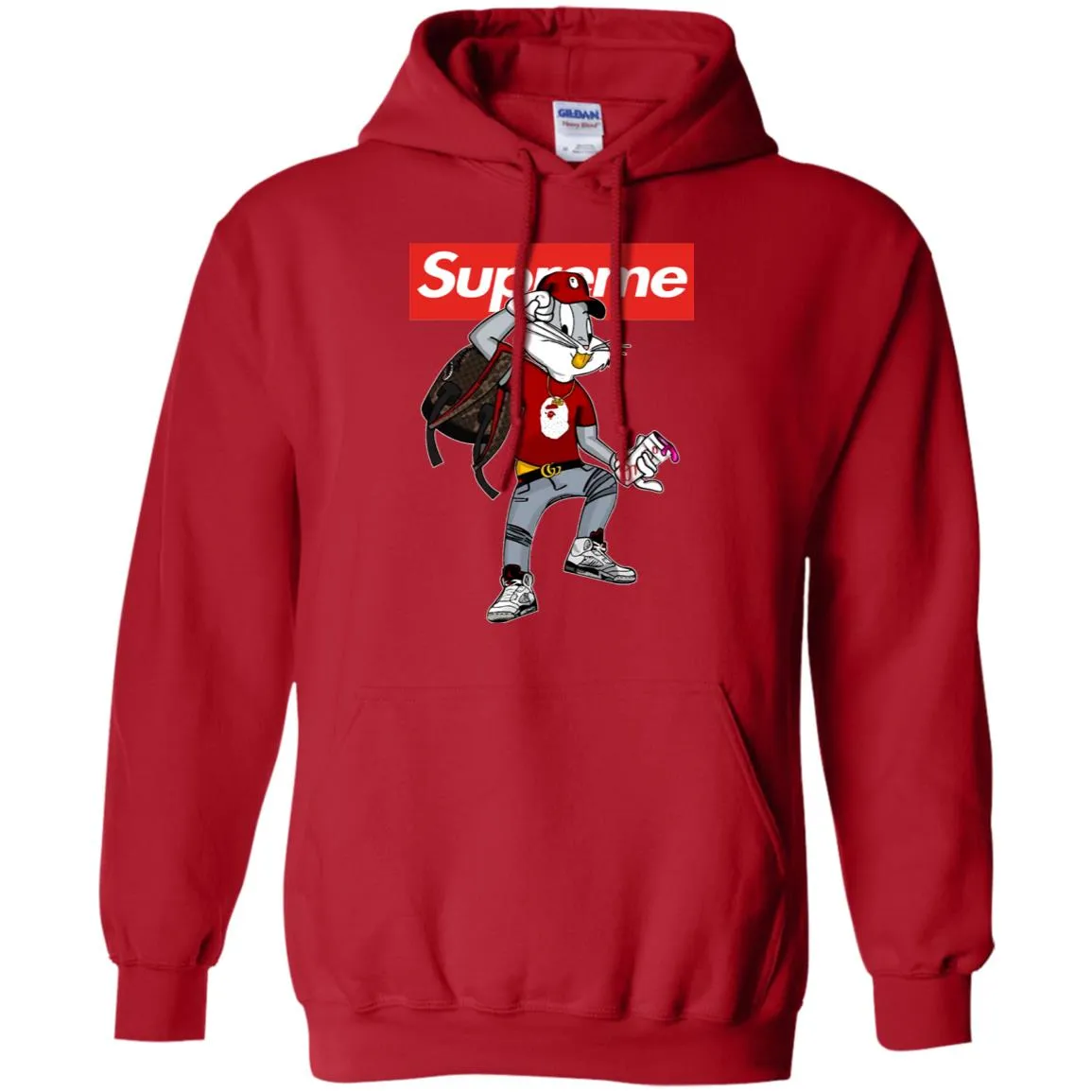 Supreme Rabbit Shirt Pullover Hoodie Sweatshirt