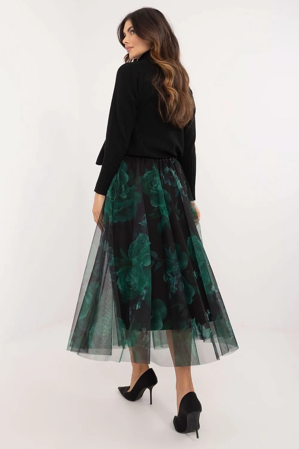 TEEK - Sheet Print Mixed Tulle Skirt