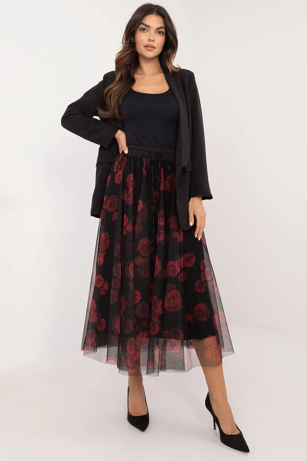 TEEK - Sheet Print Mixed Tulle Skirt