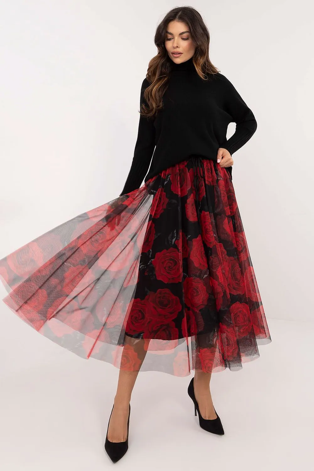 TEEK - Sheet Print Mixed Tulle Skirt