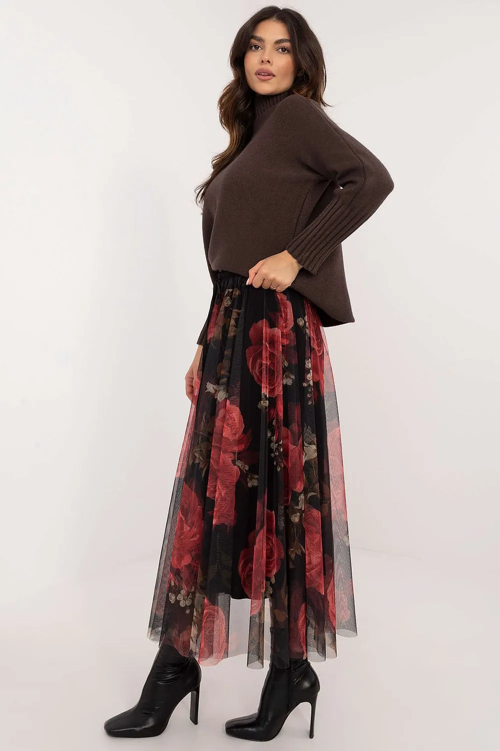 TEEK - Sheet Print Mixed Tulle Skirt