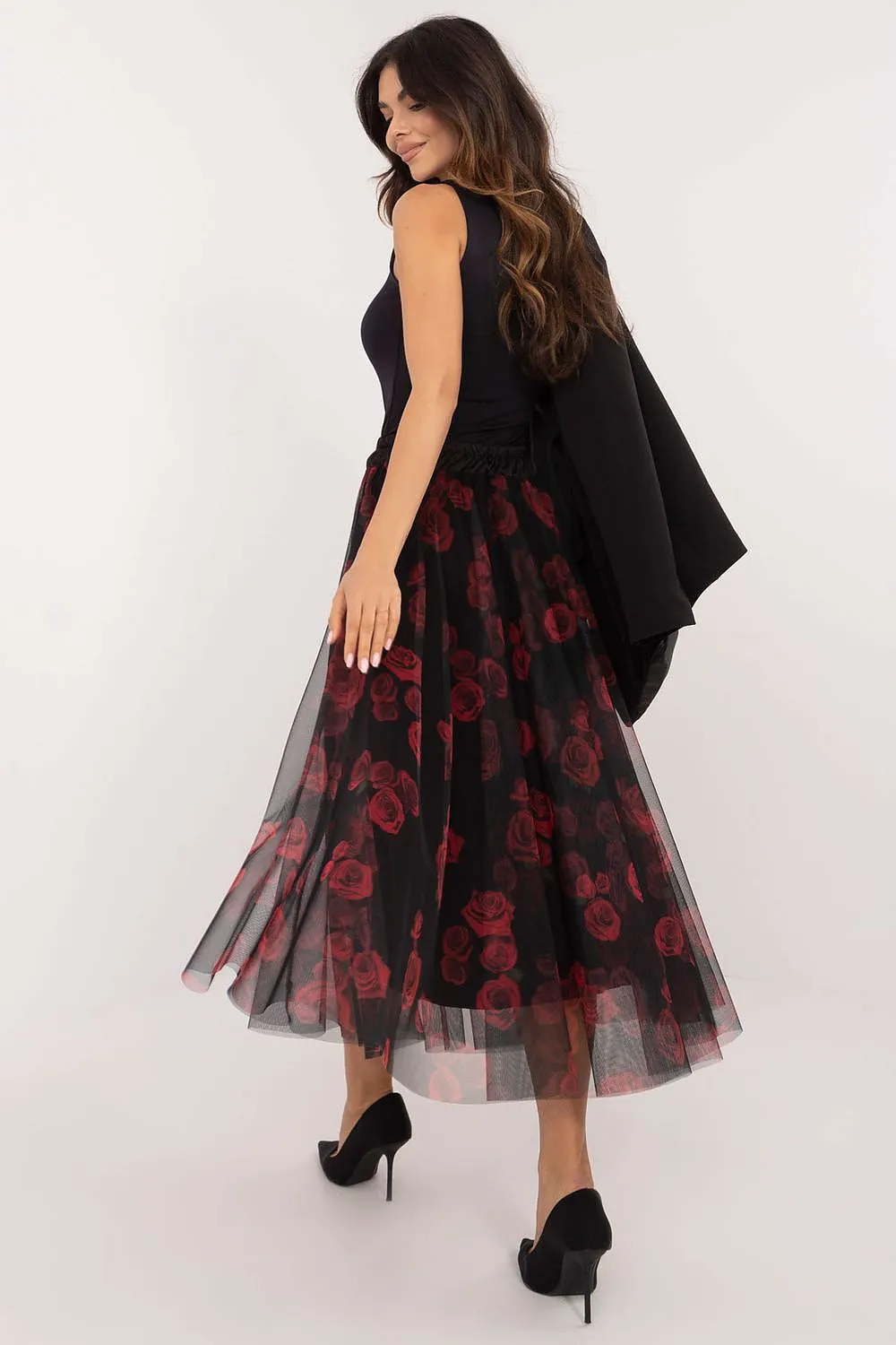 TEEK - Sheet Print Mixed Tulle Skirt