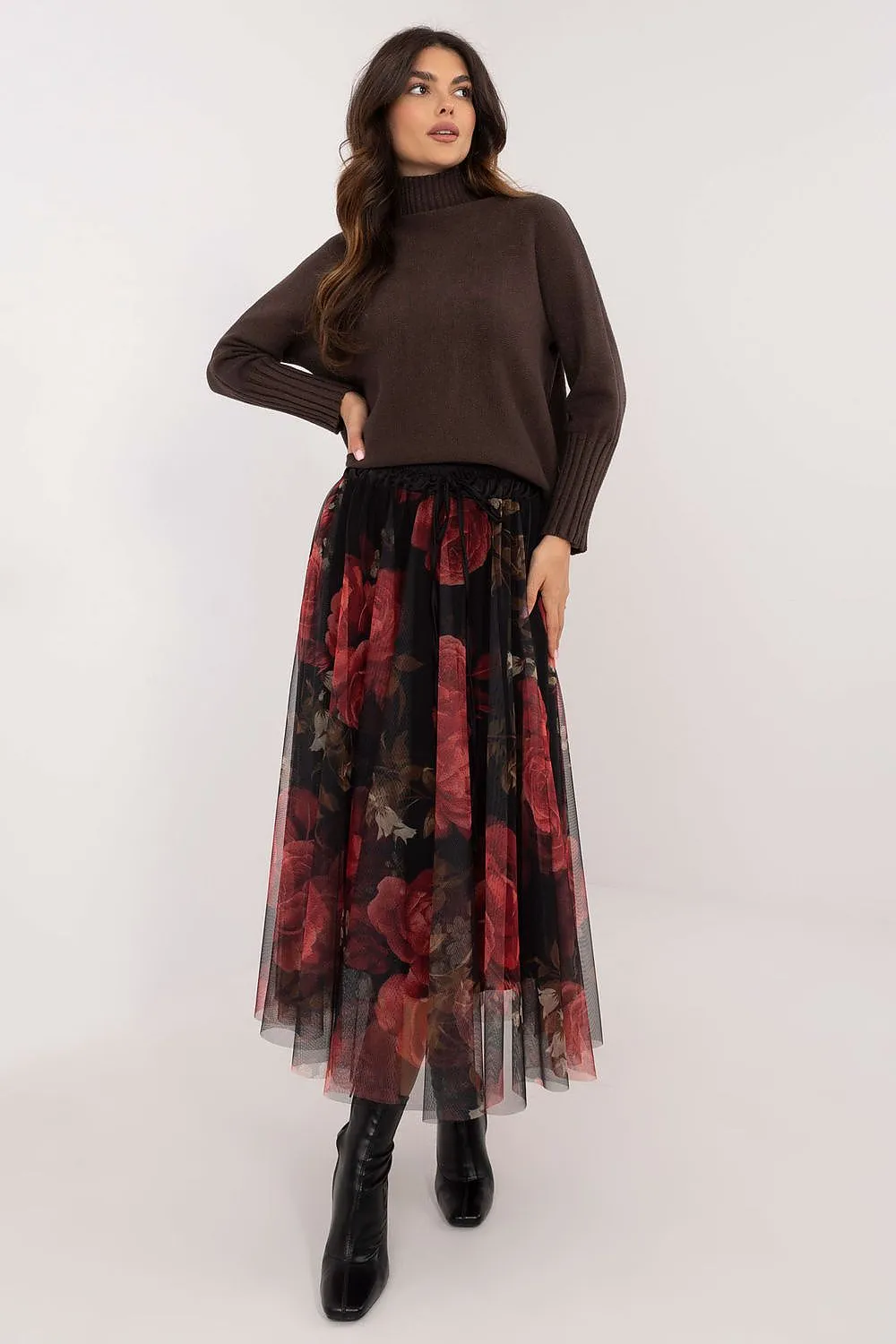 TEEK - Sheet Print Mixed Tulle Skirt