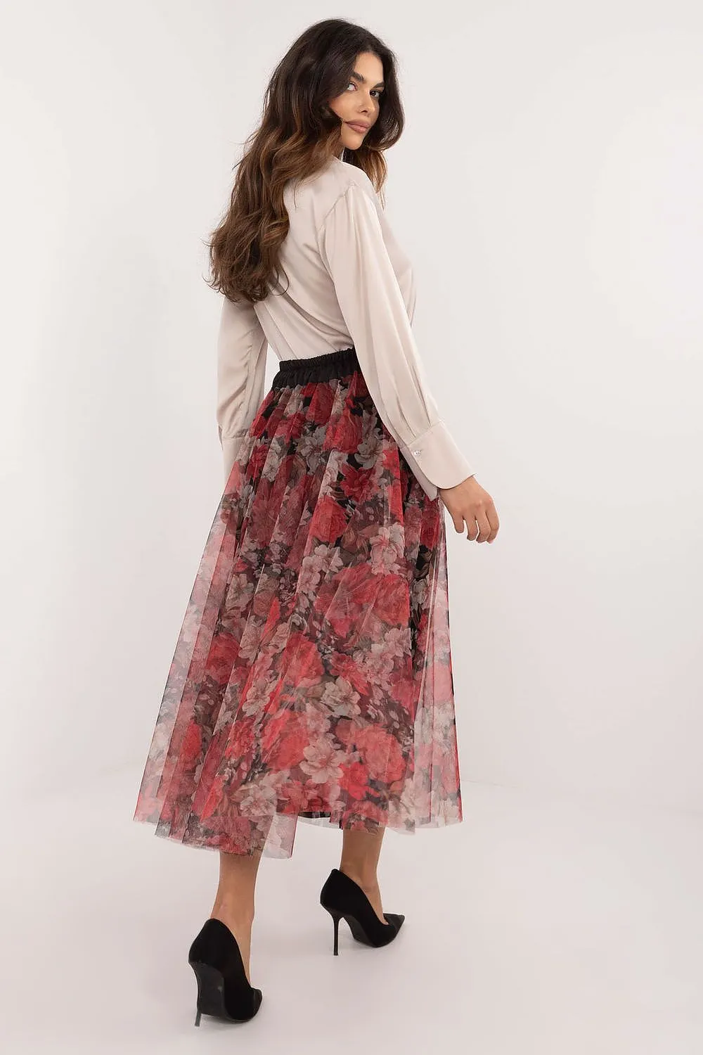 TEEK - Sheet Print Mixed Tulle Skirt