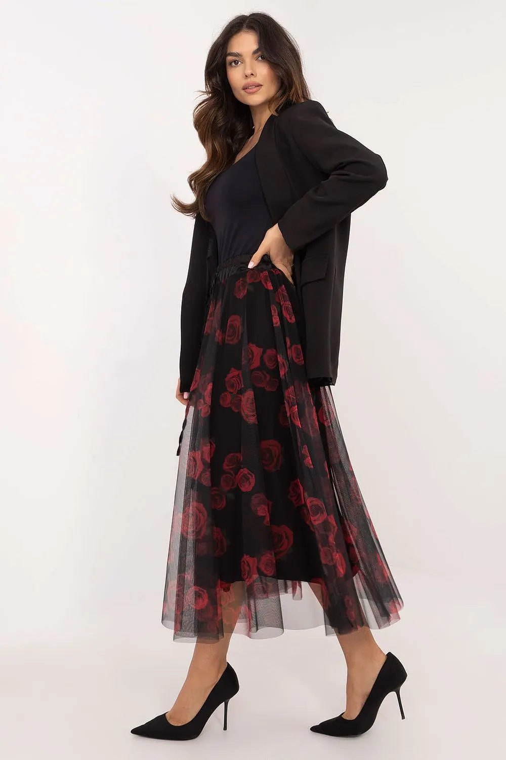 TEEK - Sheet Print Mixed Tulle Skirt