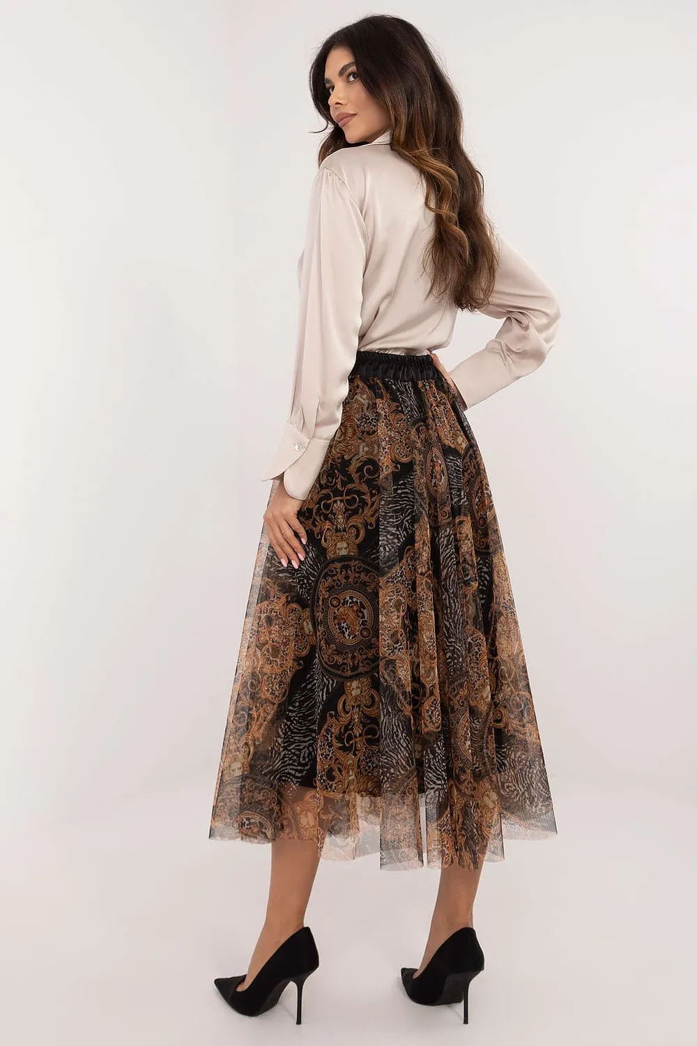 TEEK - Sheet Print Mixed Tulle Skirt