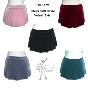 Tendu Sleek Velvet Skirt- TC1077V