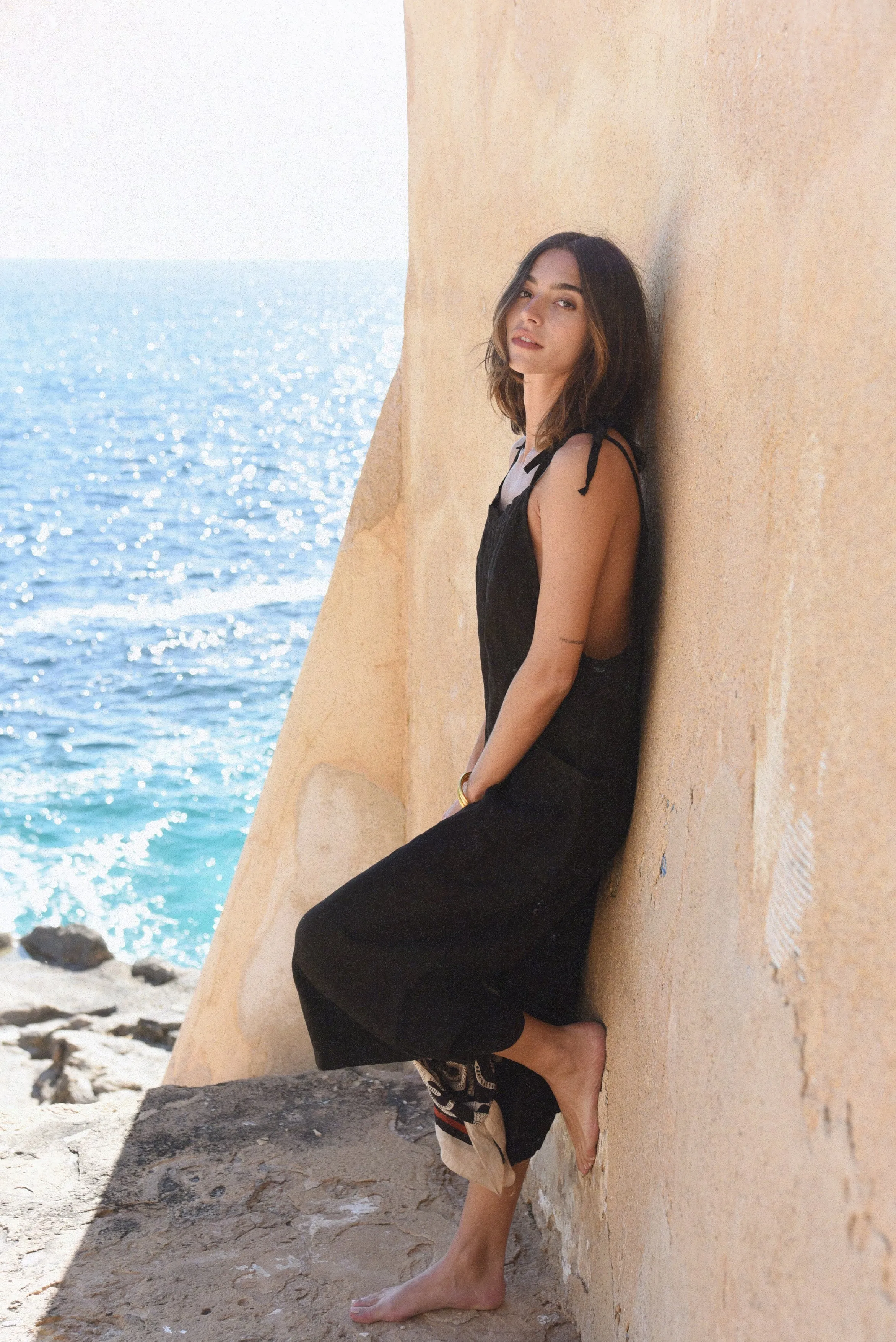 The Linen Overall // Noir