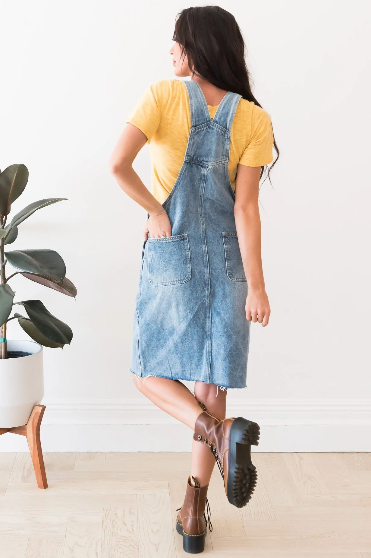 The Sharia Denim Overall Dress
