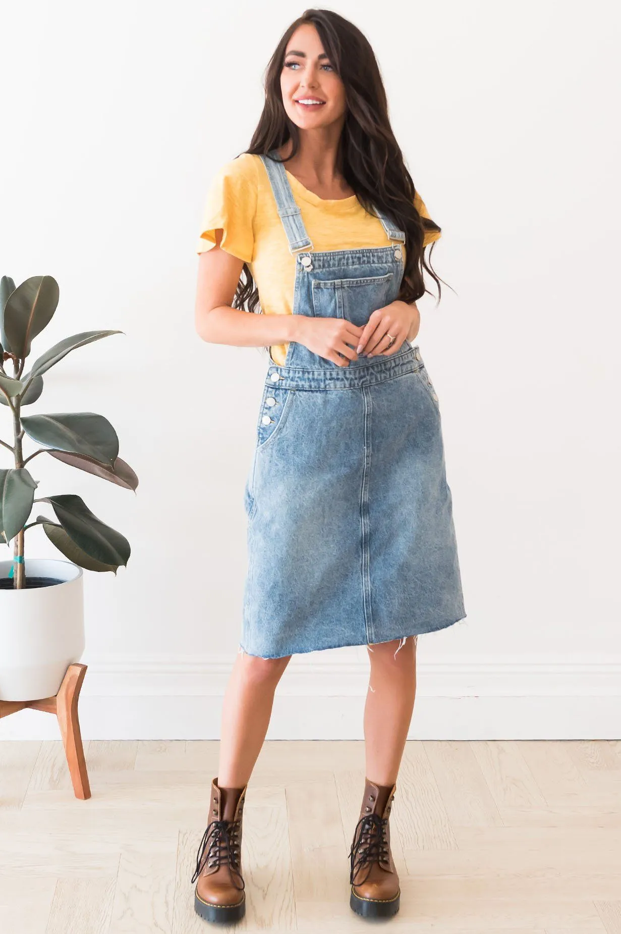 The Sharia Denim Overall Dress