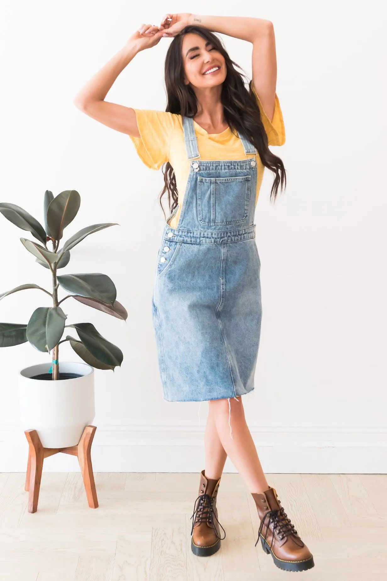 The Sharia Denim Overall Dress