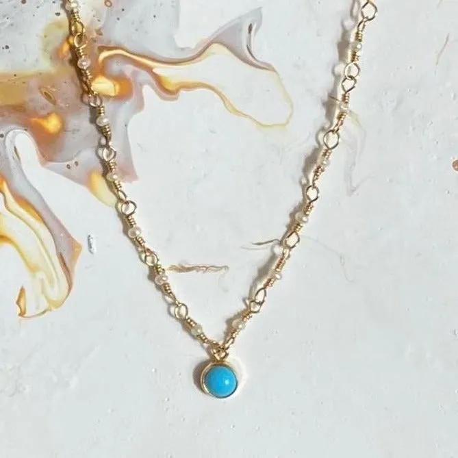 Tiny Pearl Beads Necklace